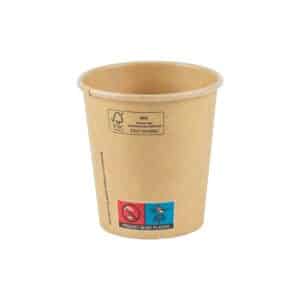 Kraft PLA coffee mug 7oz 210ml 73mm Ø SUP