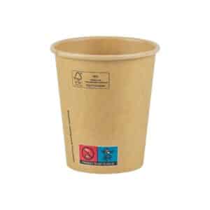 Tasse à café Kraft PLA 8oz 240ml 80mm Ø SUP