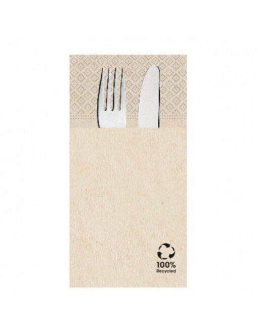 Pochette recycled napkin 40x40cm 1/8 fold 2-ply