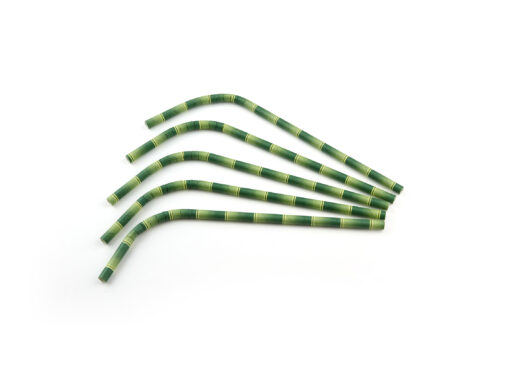 Pliage paille papier (FSC®) aspect bambou Ø 7 mm 24cm