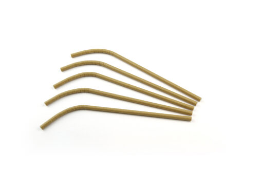 Bending straw paper (FSC®) kraft Ø 6 mm 24cm