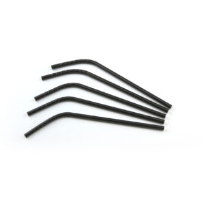 Bending straw paper (FSC®) black Ø 6 mm 21cm