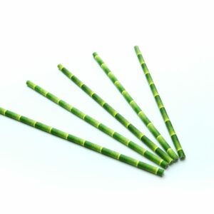 Paper drinking straw (FSC®) bamboo look Ø 6 mm 20cm