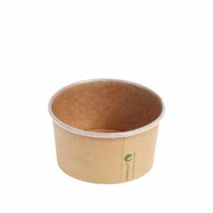 Kraft PLA food container 240 ml