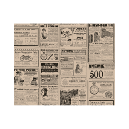 Greaseproof wrapping paper brown newspaper 31x38cm