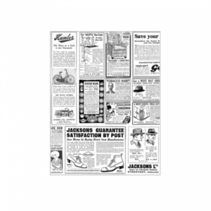 Greaseproof wrapping paper newspaper 28x34cm