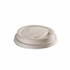 CPLA lid white 73mm Ø for 1,8dl cup