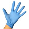 Handschoenen Nitril ongepoederd blauw maat L, CAT III