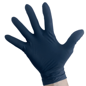 Gloves Nitrile powderless black size M, CAT III