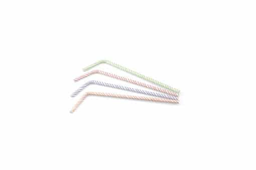 Bending straw paper (FSC®) stripe ass. ø 6 mm 24 cm organic