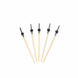 Bamboo skewer with small black ball 100mm