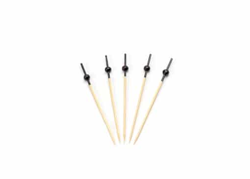Bamboo skewer with small black ball 100mm