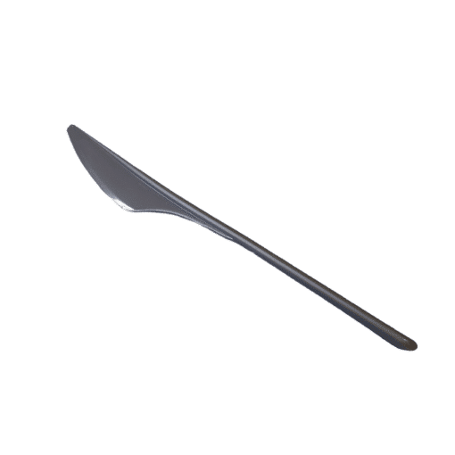 Couteau réutilisable 18,2 cm PP gris noir