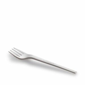 Reusable CPLA fork white 16 cm