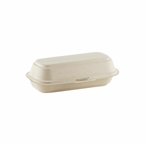 Zuckerrohr-Hotdog-Box 20,5x10,3x6,5cm