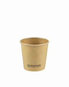 FSC® kraft PLA sauce cup 3oz 90ml 61mm Ø