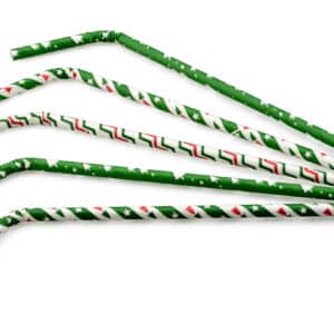 Bend paper (FSC®) Christmas straws