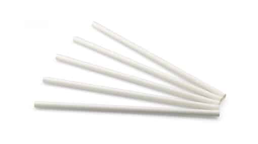 Drinking straw (FSC®) paper white ø 8 mm 24cm