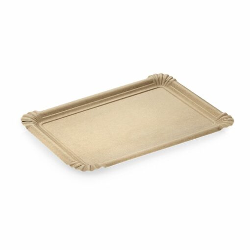 SC® kraft dish with grease barrier 16x23cm brown