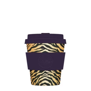 Reusable coffee mug 'Colchesterfield' 8 oz 240 ml with lid and sleeve