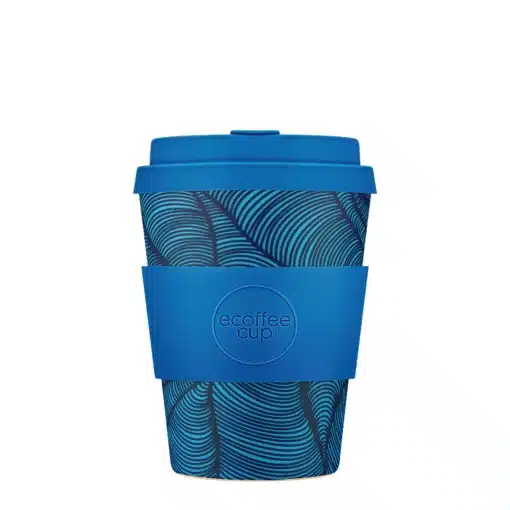 Wiederverwendbarer Kaffeebecher 'Dotonbori' 12 oz 360 ml mit Deckel und Hülle