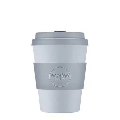 Wiederverwendbarer Kaffeebecher 'Glittertind' 12 oz 360 ml mit Deckel und Hülle