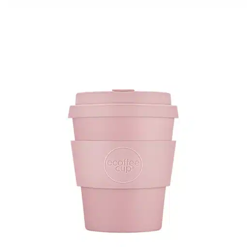 Reusable coffee mug ' Local Fluff' 8 oz 240 ml with lid and sleeve