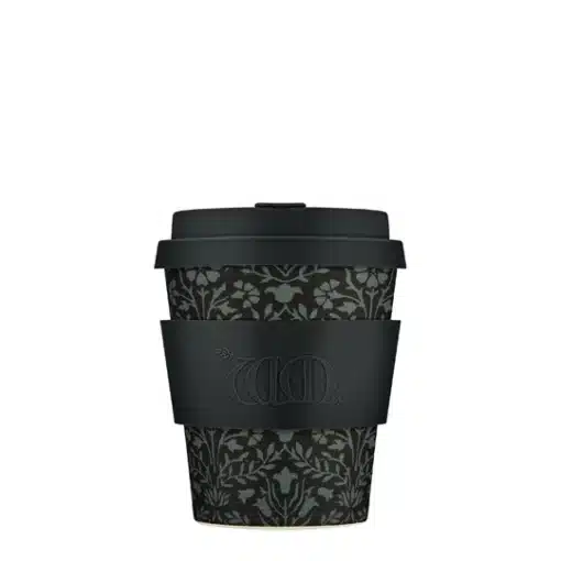 Wiederverwendbarer Kaffeebecher 'WMG Walthamstow' 12 oz 360 ml mit Deckel und Hülle