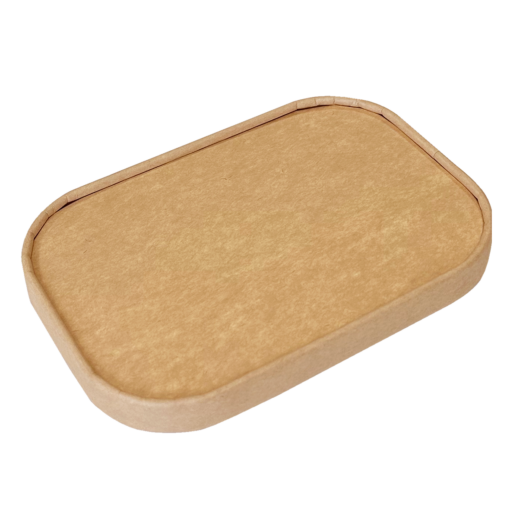 Kraft PP lid for rectangular menu trays