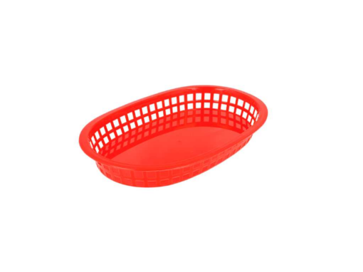Red basket oval