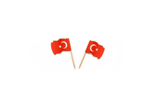 Vlagprikker Turkije wapperend (FSC®)