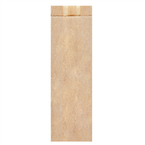 Sac à pain en papier kraft 14+9x46 cm